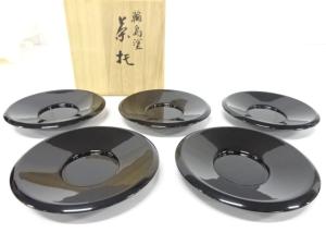 輪島塗　茶托　5客